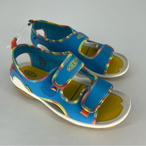 KEEN NEW KNOTCH CREEK TIE DYE RAINBOW BLUE WATER HIKING SANDALS 5 - Picture 2 of 10